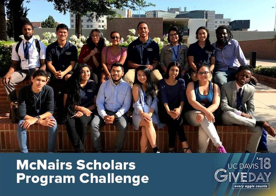 Help historically underrepresented students prepare for doctoral studies through hands-on research and other scholarly activities. Join us and make a gift to the McNair Scholars Program Fund. https://tinyurl.com/mcnairscholars #UCDavisGiveDay #EveryAggieCounts